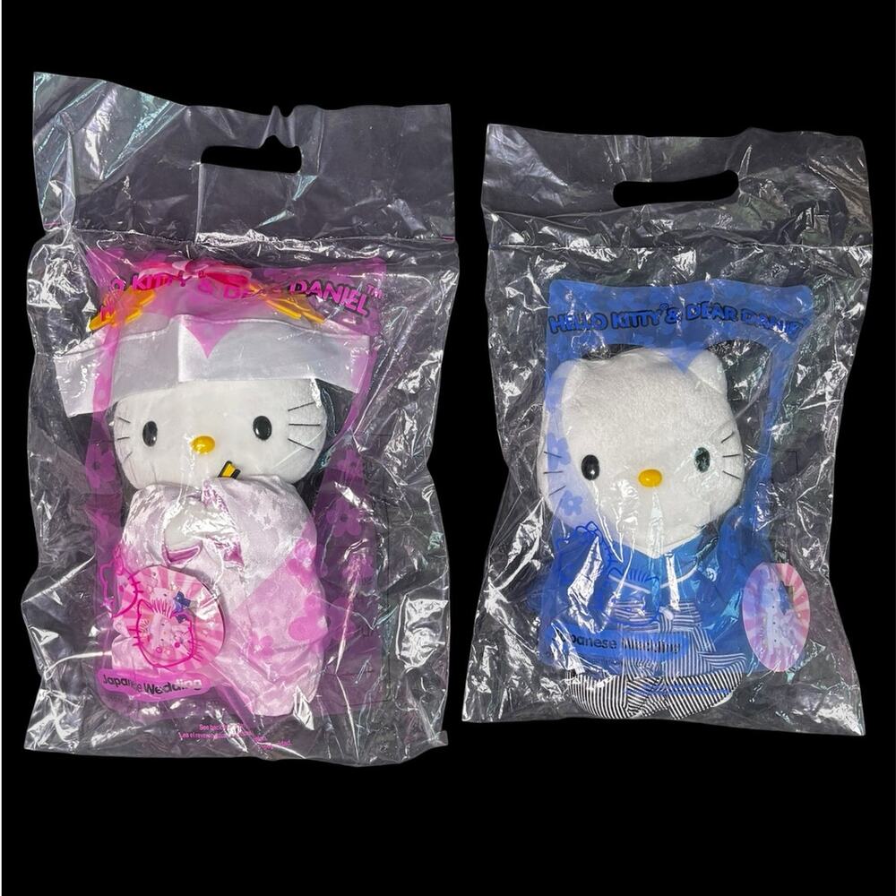 2001 McDonald's Sanrio Hello Kitty and Dear Daniel Japanese Wedding Kawaii Plush
